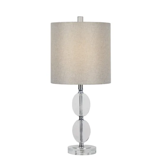 European Fine Glass Table Lamp Gray Decorative Table Lamps