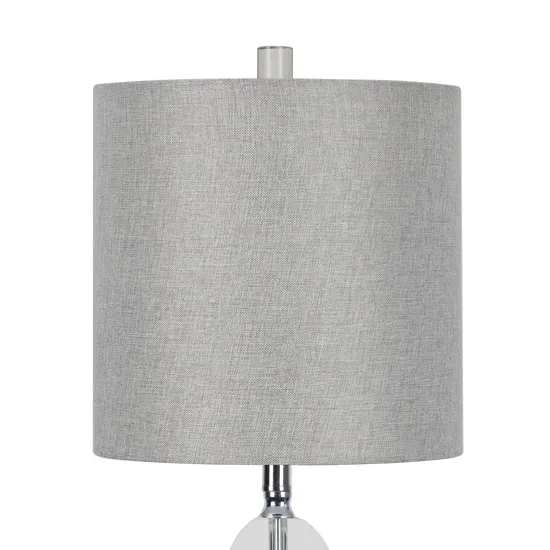 European Fine Glass Table Lamp Gray Decorative Table Lamps