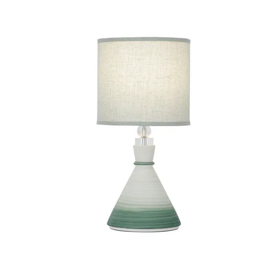 Fabric Lampshade Cone Lampshades in High Quality Ceramic Table Lamp