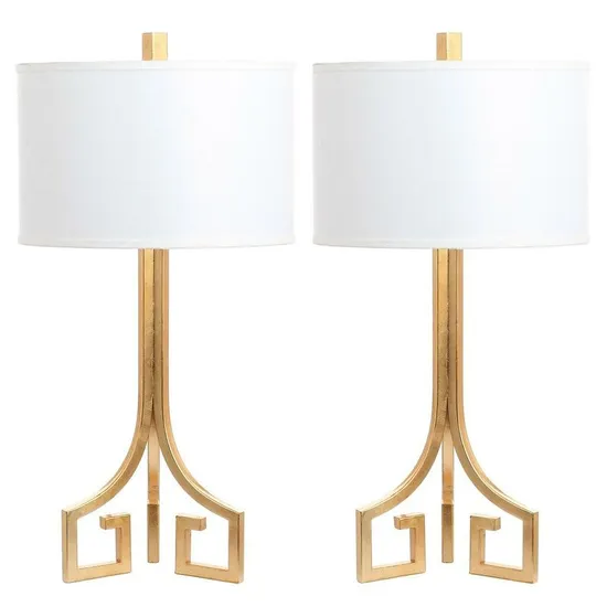 High Quality Hotel Home Decorative Gold Base Fabric Shade Modern LED Table Lamp