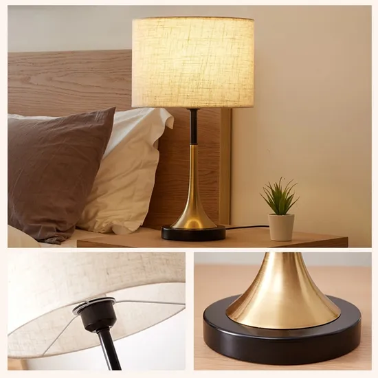 Indoor Modern Hotel Home Bedisde Iron Table Lamp Desk Lamp for Guestroom