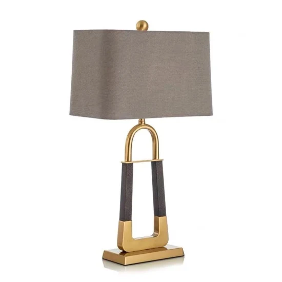 Iron Light Luxury Hotel Bedroom Bedside Table Lamp Simple