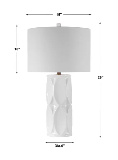 Light Luxury Table Lamp American Modern Italian Bedroom Bedside Lamp Designer Villa White Ceramic Table Lamp