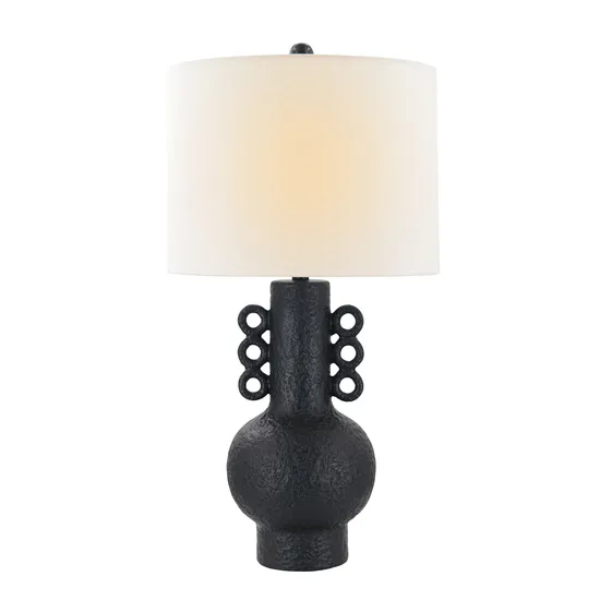 Living Room Antique Black Table Lamp Wabi-Sabi Style Model Home Bed and Breakfast Table Lamps