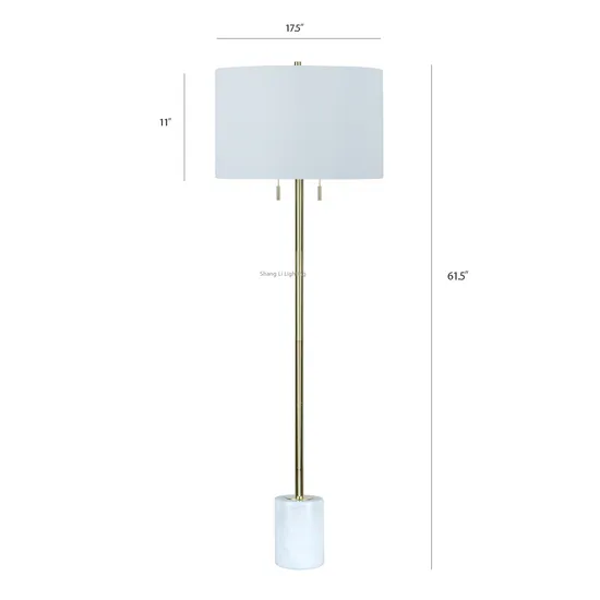 Modern Floor Lighting Bedroom Vertical Table Lamp Marble Study Decoration American Floor Lamp