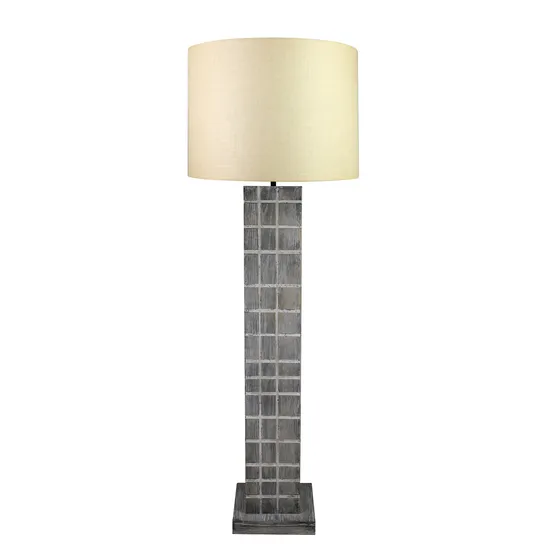 Retro Floor Lamp Blue Lattice Living Room Tea House Guest House Decorative Floor Lamp