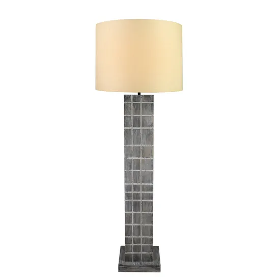 Retro Floor Lamp Blue Lattice Living Room Tea House Guest House Decorative Floor Lamp