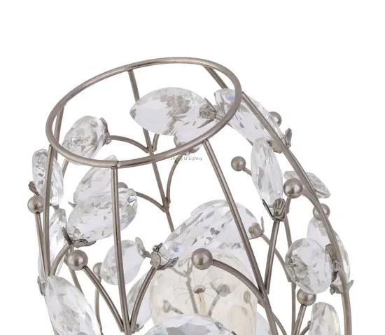 Table Lamp Style K9 Clear Crystals and Metal Popular Special Spray Design