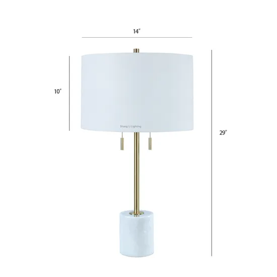 UL cUL Approved New Modern Hotel Decorative Floor Lamp with Marble Base Table Lamp