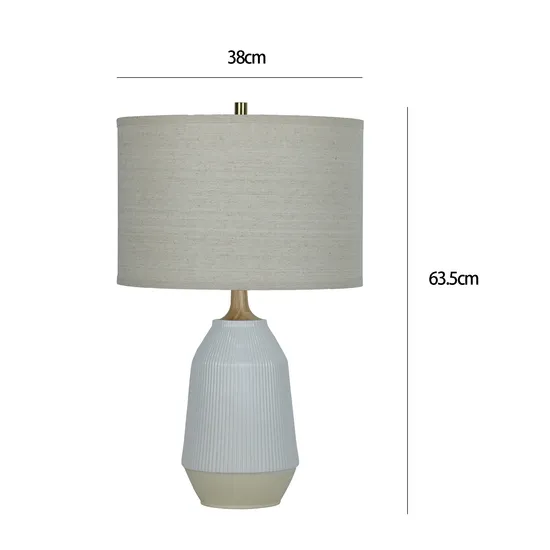 White Ceramic Lamp Table Lamp Decorative Bedside Lamp