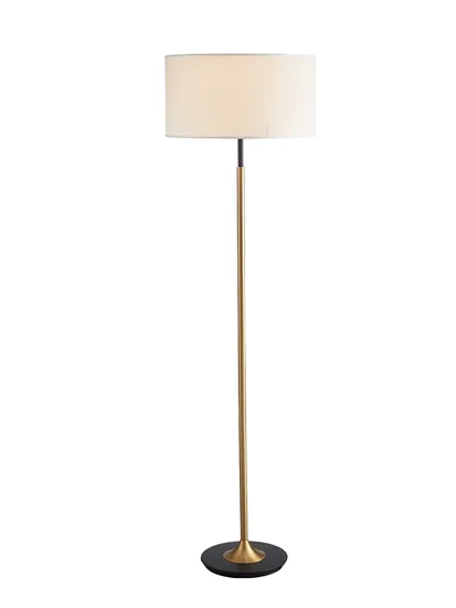 Metal Base Fabric Shade Corner Standing Modern Floor Lamps for Hotel Home Living Room Bedroom