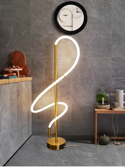 Modern Simple Bedroom Study Sofa Creative LED Floor Lamp