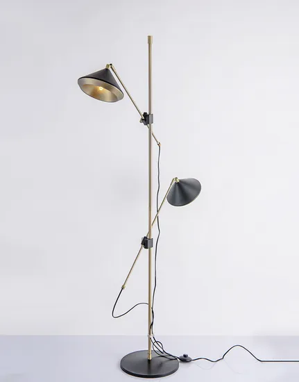 Modern Simple Double Head Adjustable Exhibition Hall Floor Lamp