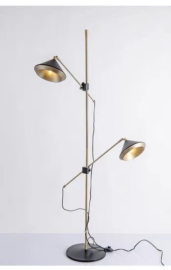 Modern Simple Double Head Adjustable Exhibition Hall Floor Lamp