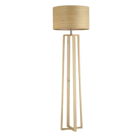 Nature Faux Wood Rice Paper Lamp Shade Floor Lamp and Table Lamp, Pendant Lamp CE