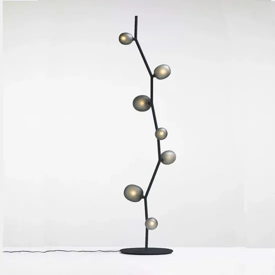 Nordic Living Room Simple Light Luxury Glass Ball Tree Bedroom Model Room Art Creative Decoration Designer Floor Lamp