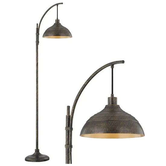 Retro Brown Copper Metal Floor Lamp Floor Light