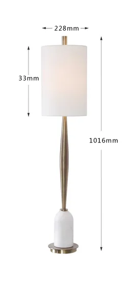 Table Lamp New American Imported Steel Marble Designer′ S Living Room Study Villa Creative Lamp