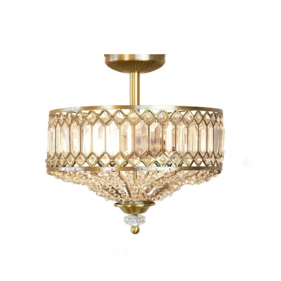 European-Style Light Luxury Crystal Ceiling Lamp Passage Stair Porch Entrance Hall Aisle Corridor Balcony Villa Small Chandelier