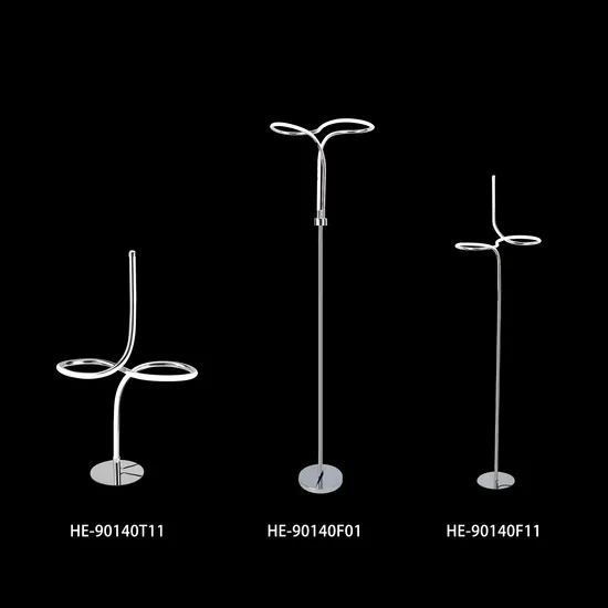 MD LED Floor Light Aluminium Chrome Floor Lamps Table Lamp Wall Light