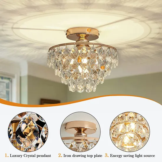 Modern and Luxurious Crystal Modern Ceiling Light