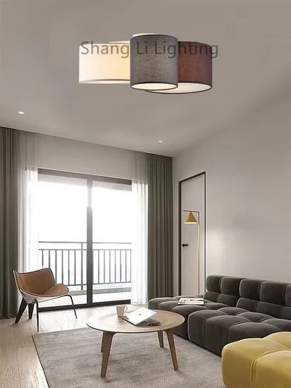 Nordic Ceiling Lamp Lamps Living Room Bedroomfabric Chandelier Round American Modern Lighting Ceiling Lamp Table Lamp Floor