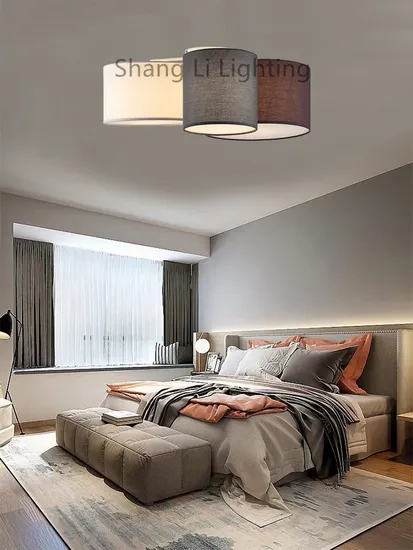 Nordic Ceiling Lamp Lamps Living Room Bedroomfabric Chandelier Round American Modern Lighting Ceiling Lamp Table Lamp Floor