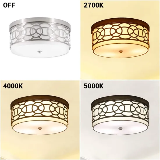 Nordic Designer Bedroom Lamp LED Ceiling Lamp Modern Minimalist Creative Personality Round Metal Master Bedroom Lamp