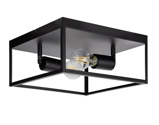 Simple Modern Matt Black Pipe Ceiling Lamp Ceiling Light Wall LED Lamp