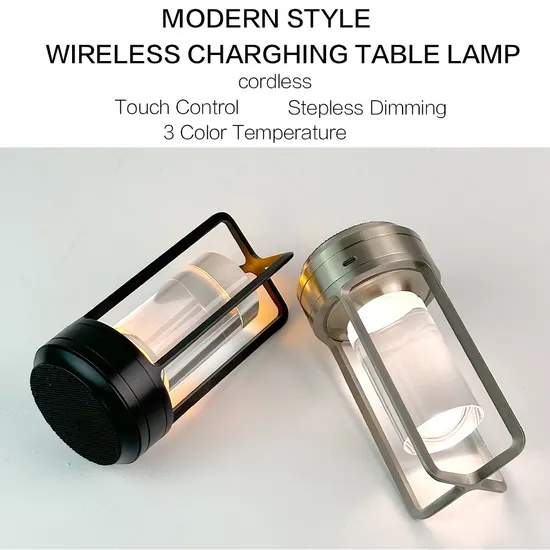 2024 Popular Camping Rechargeable Light Portable Modern Battery Desk Lamp