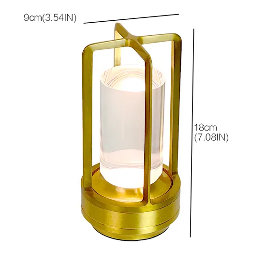 Aluminum USB Rechargeable LED Desk Lamp for Indoor and Outdoor Restaurants