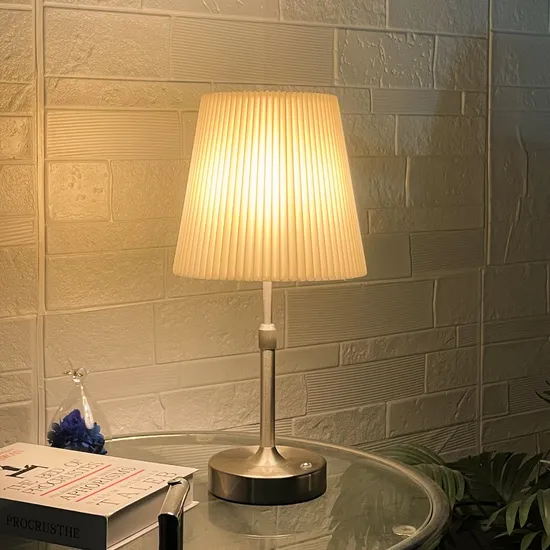 Fabric Lampshade Desk Reading Lamp Bedside Table Lamp