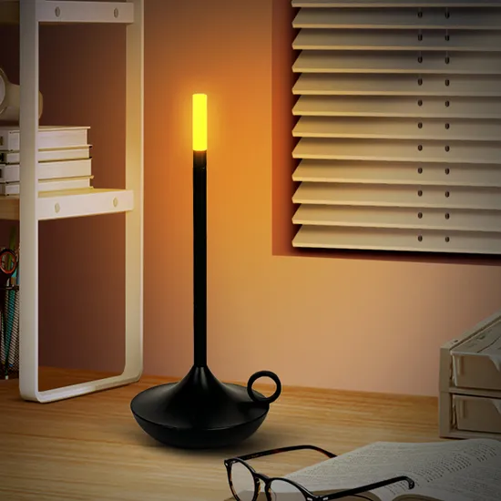 Hot Thumb Candle Golden Dining Table Lamps Rechargeable Ring Cordless USB LED Decor Night Lamp