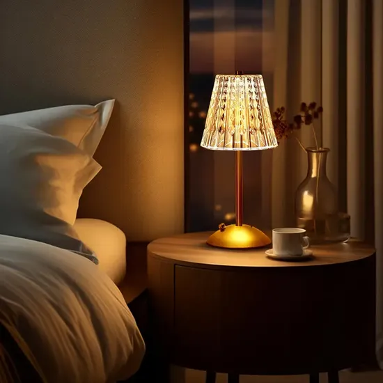 Hotel Dimmable Lampada Cordless LED Restaurant Rechargeable Table Lamp