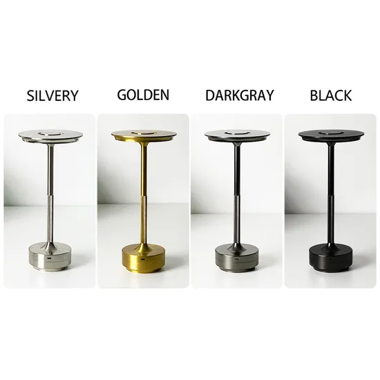 LED Bar Charging Table Lamp Rechargeable Battery Restaurant Luxury Modern Decorative Touch Reading Lamp