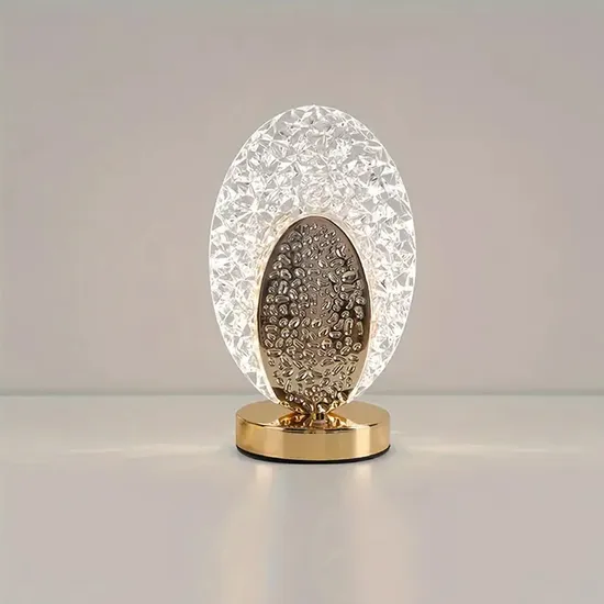 Modern Luxury Crystal Table Lamp Acrylic Touch Rechargeable Night Light