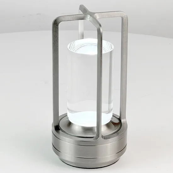 New Restaurant Luxury Cordless Rechargeable Aluminum Touch Table Lamp for Hotel Restaurant