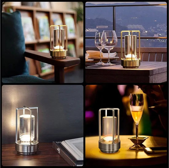 Restaurant Portable Rechargeable Touch Dimmable Table Lamp