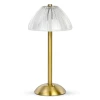 Touch Control Dimmable Iron LED Cordless Table Lamp with Rechargeable Battery Operated for Hotel Restaurant Table Light