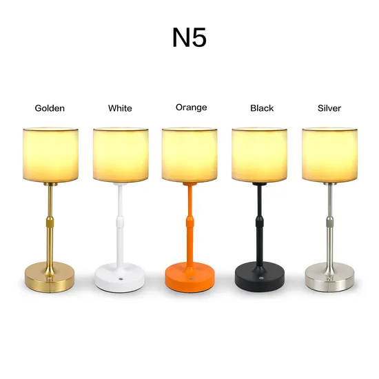 USB Rechargeable Touch Fabric Table Lamp Suitable for Desk Lamp