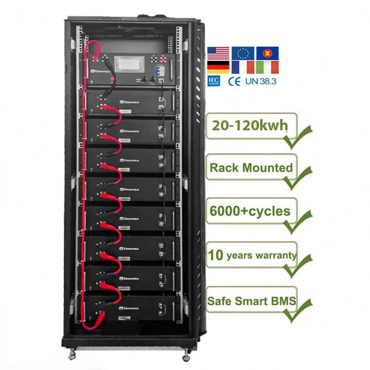 10 Year Warranty 51.2 V 300Ah 32pcs Parallel 15 KWH 25KWH 30 KWH 45KWH Rack Power Solar 48 V LiFePO4 Energy Storage Battery