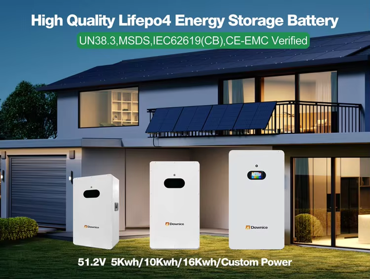 10 Years Warranty Lifepo4 Litium Power wall 51.2v 48V 200Ah 100ah 300ah Battery Storage For Home Solar System