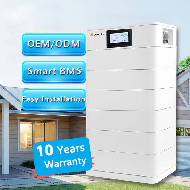 10 years warranty 10KWH~60KWH Grade A lithium LiFePO4 Home Solar Battery Stackable Lithium Battery