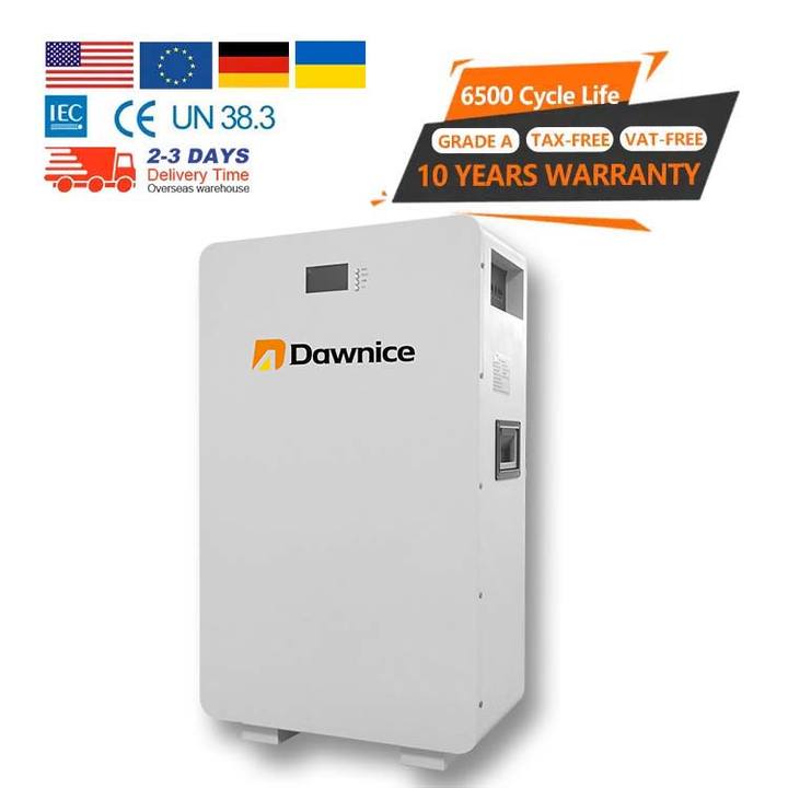 10 years warranty 48v lithium ion battery pack power wall 5kwh 10kwh 15kwh lithium battery Dawnice 200ah home energy storage