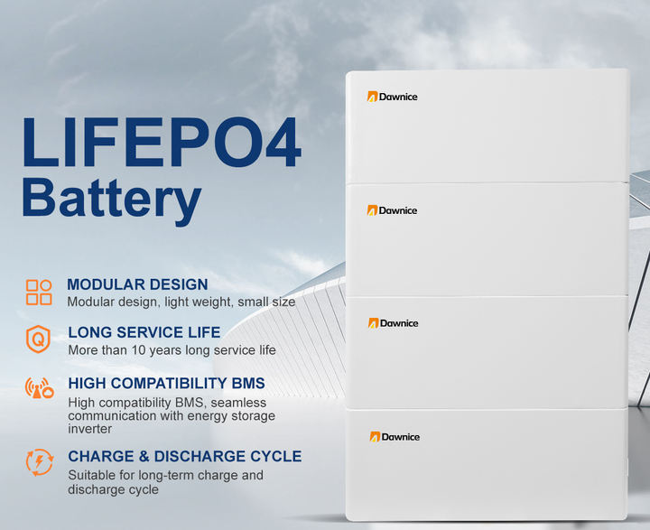 100Ah 200Ah 48V Stacked LiFePO4 Battery Pack 5 Kwh 10 Kwh Stackable Battery Home Energy Storage Battery