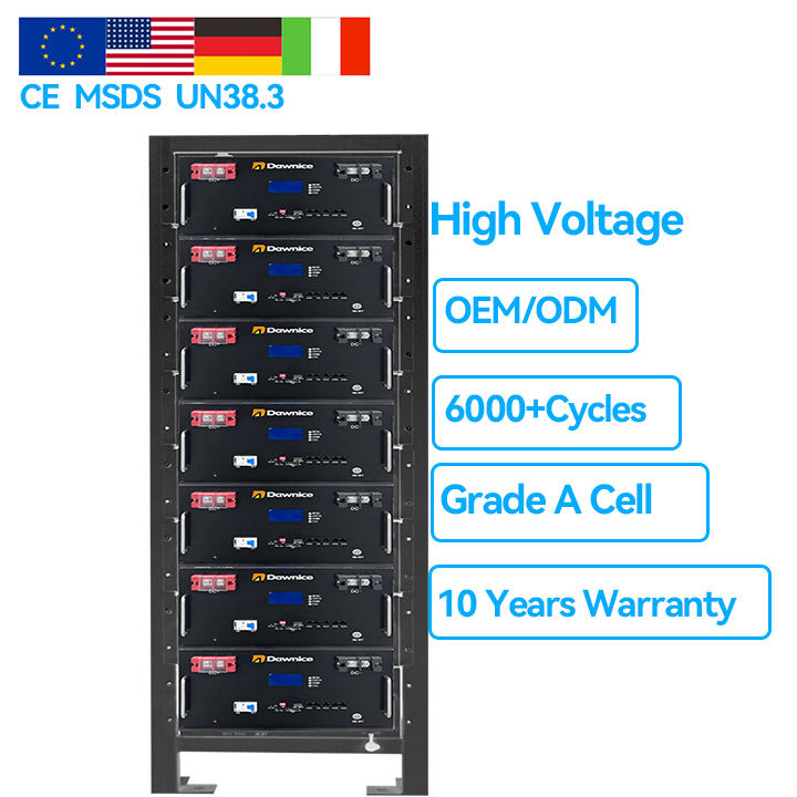 100ah 200ah High Voltage 40kw 60kw 80kwh Rack-Mounted Batterie Solaire Solar System Lithium Ion Battery Pack Factory Wholesale Custom Solutions