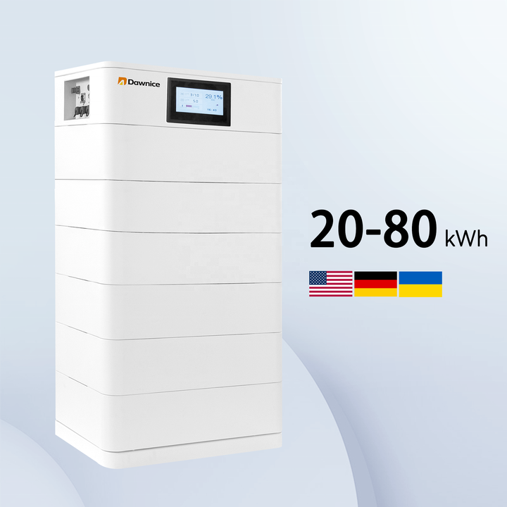 100ah-200ah Solar Battery high voltage Lithium Ion Home Battery Stack 10Kwh-20Kwh-30Kwh 5c Discharge Rate