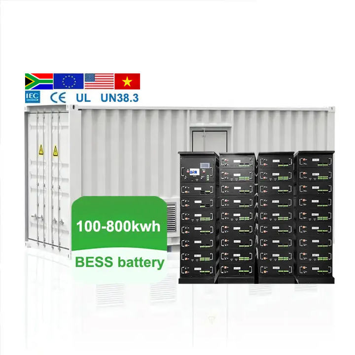 100kwh 200kwh 250kw 250kwh 300kw 300 kwh lifepo4 battery price energy storage system container off grid lithium solar battery