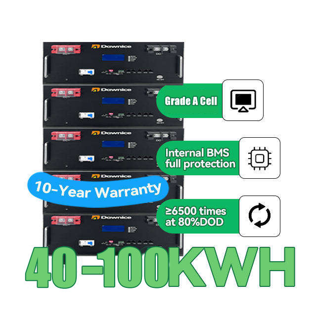 10Year Warranty 20kw 50kwh High Voltage 100ah 200ah 300ah  Lifepo4 Battery Home Server Rack Battery