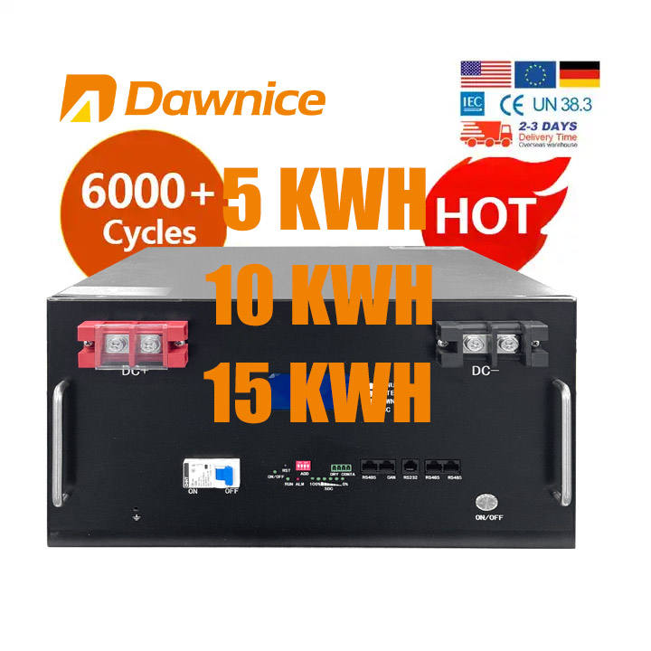 10Year Warranty 6000 Deep Cycles 51.2V 10Kw 16S 200A BMS Home Energy Storage Solar Lithium ion Battery 48V 200Ah LiFePO4 Battery Private Label Manufacturing Innovation